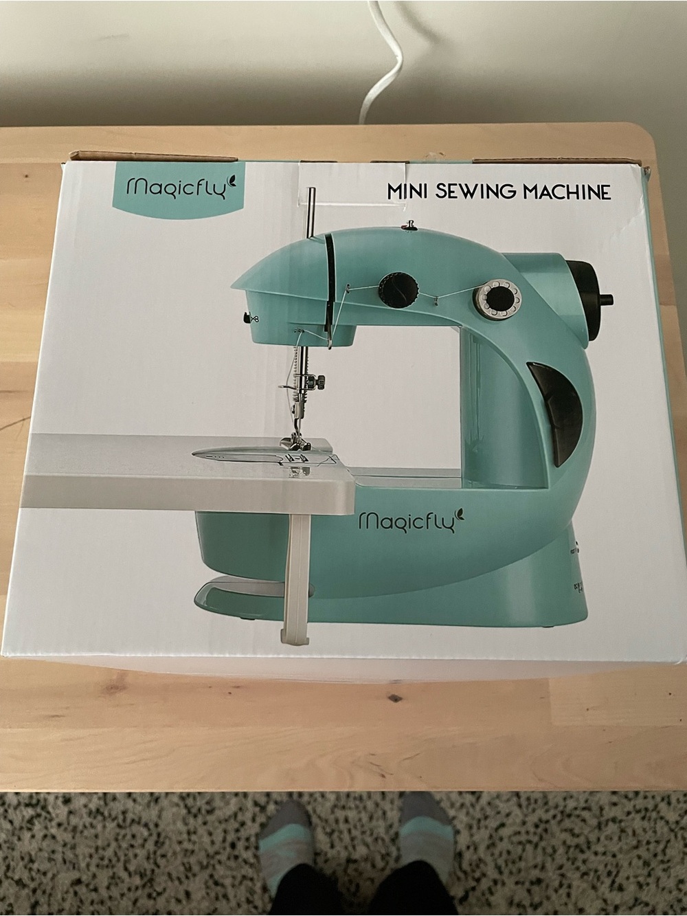 Magic Mint Green Compact Sewing Machine by Magic